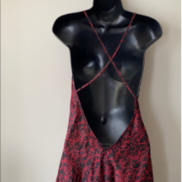 Backless BLK/RED Nightgown, M.  *P1033 - Picture 7 of 9